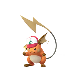 《Pokémon GO》中的雷丘 (小智的帽子) (異色、雄性)