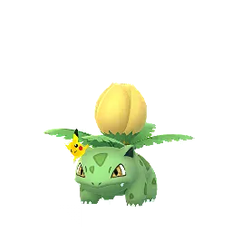 Ivysaur (Visera de Pikachu) (Variocolor) en Pokémon GO