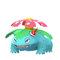 Venusaur (Gorrito de fiesta) (Macho) en Pokémon GO