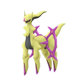 Pokémon GO'da Arceus (Zehir Türü) (Parlak)