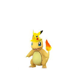 Charmander (Viseira de Pikachu) (Brilhante) em Pokémon GO