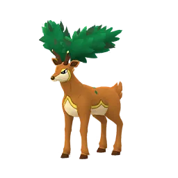 《Pokémon GO》中的萌芽鹿 (夏天的樣子) (異色)
