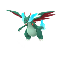 ポケモンGOのメガリザードンＸ (いろちがい)