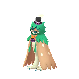 Pokémon GO'da Decidueye (Cadılar Bayramı Silindir Şapkası)