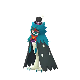 Pokémon GO'da Decidueye (Cadılar Bayramı Silindir Şapkası) (Parlak)