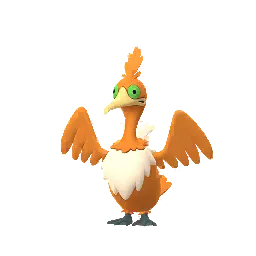 《Pokémon GO》中的古月鳥 (異色)