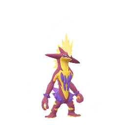 Pokémon GO'da Toxtricity (Kızgın Formu) (Parlak)