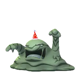 Muk (Chapéu de festa) (Brilhante) em Pokémon GO